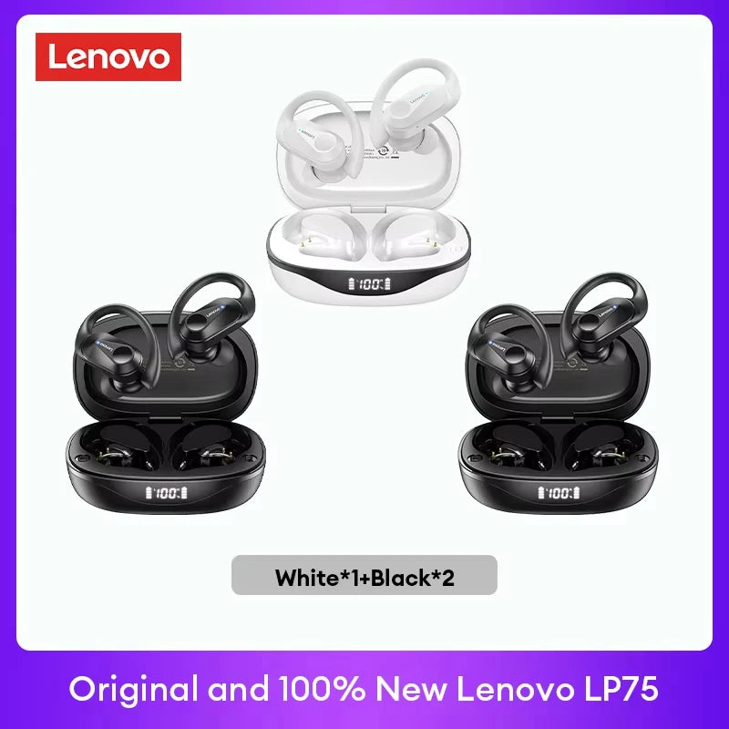 Lenovo LP75 TWS Bluetooth V5.3 Headphones